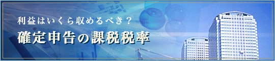 利益はいくら収めるべき?確定申告の課税税率