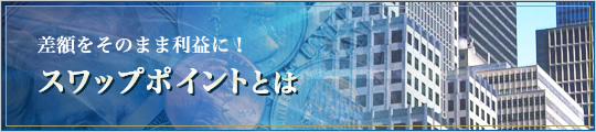 差額をそのまま利益に!スワップポイントとは